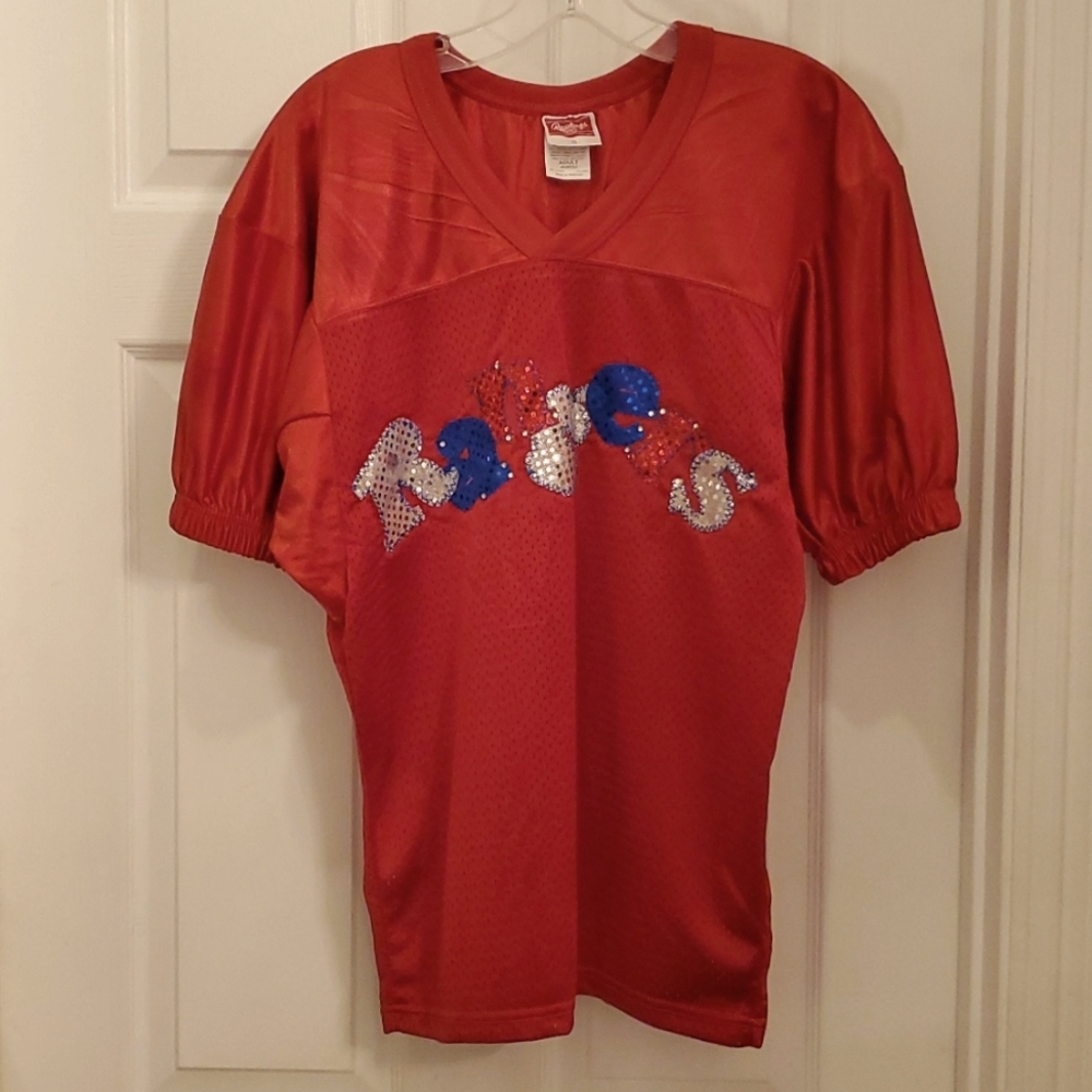 Rangers Jersey with sparkly letters Adult Small - Boutique purchased NWT